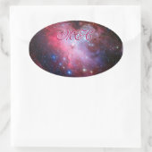 Monogram - Eagle Nebula, Pillars of Creation Ovale Sticker (Tas)