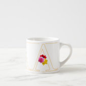 Monogram Een Bloemmotief Espresso Kop (Rechts)