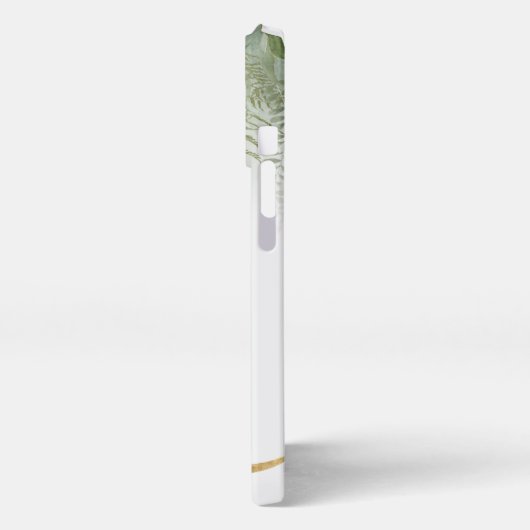 Monogram Een Elegante Succulente iPhone Case iPhone Hoesje (Linkerkant)