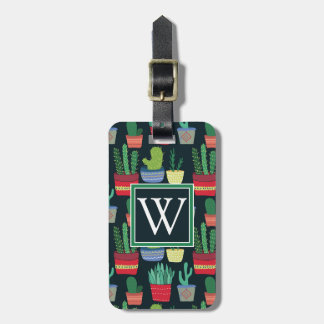 Monogram | Een kruid van Cactus Bagagelabel