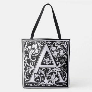 Monogram een omkeerbare B&W-Canvas tas All-Over Pr