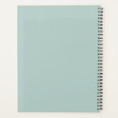 Monogram Eendenei Groen Moderne Minimalistische Fi Planner (Achterkant)