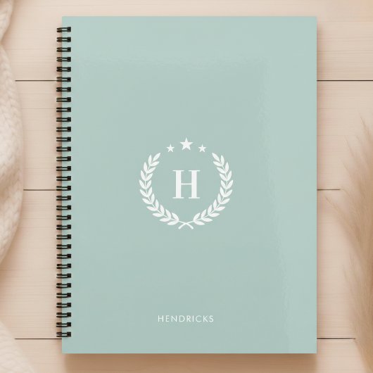 Monogram Eendenei Groen Moderne Minimalistische Fi Planner