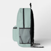 Monogram Eendenei Groen Stijlvol Modern Minimalist Bedrukte Rugzak (Rechts)
