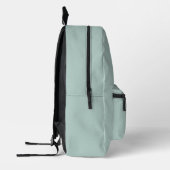 Monogram Eendenei Groen Stijlvol Modern Minimalist Bedrukte Rugzak (Links)