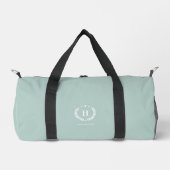 Monogram Eendenei Groen Stijlvol Modern Minimalist Plunjezak (Voorkant)