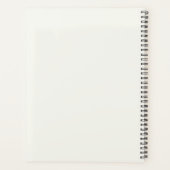 Monogram Eenvoudig Elegant Ivoorwit Persoonlijk Planner (Achterkant)