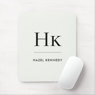 Monogram Eenvoudig Elegant Minimalistisch Klassiek Muismat