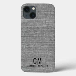 Monogram eenvoudig minimalistisch Initiaal Case-Mate iPhone Case