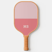 Monogram eenvoudig modern minimaal pickleball paddle (Voorkant)