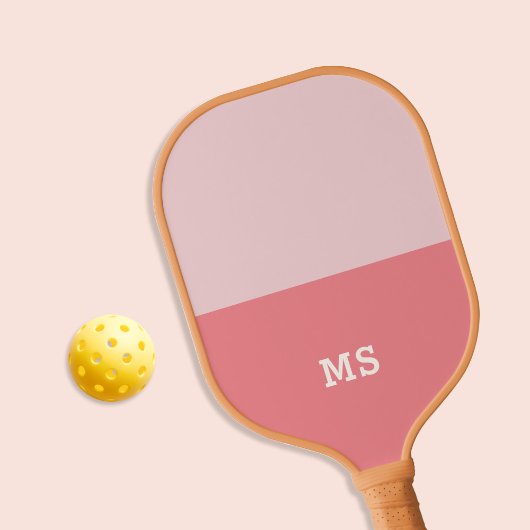 Monogram eenvoudig modern minimaal pickleball paddle