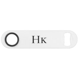 Monogram Eenvoudig Modern Minimalistisch Monogram Speed Flessenopener
