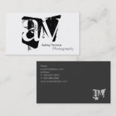 Monogram Eenvoudig Visitekaartje (Voorkant / Achterkant)