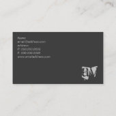 Monogram Eenvoudig Visitekaartje (Achterkant)