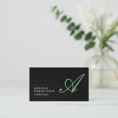 Monogram eenvoudig Visitekaartje aanpassen (Staand voorkant)