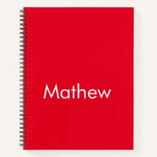 monogram eenvoudige initiaal letter add jouw naam  notitieboek