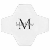 monogram eenvoudige initiaal letter add jouw naam voetbal (Enkel)