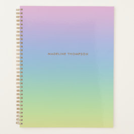 Monogram eenvoudige naam van whimsical Unicorn Rai Planner