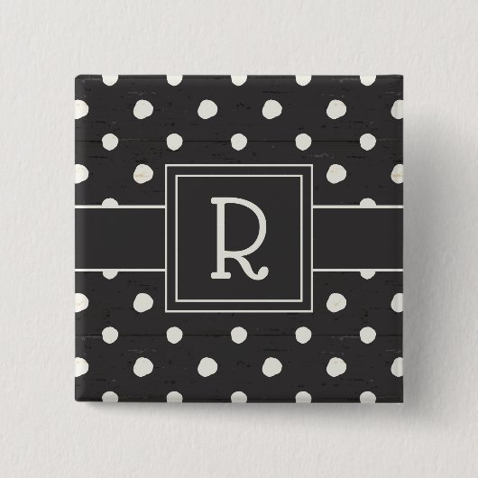 Monogram | Eenvoudige signalering Stap 1 Vierkante Button 5,1 Cm (Voorkant)