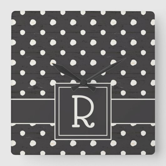 Monogram | Eenvoudige signalering Stap 1 Vierkante Klok (Voorkant)