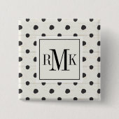 Monogram | Eenvoudige signaleringen Stap 3 Vierkante Button 5,1 Cm (Voorkant)