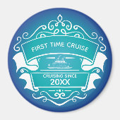 Monogram eerste keer cruise cabine deur magneet (Voorkant)