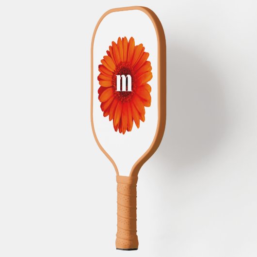 Monogram Eerste Letter Gerbera Madelief Pickleball Paddle (Links)