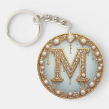 Monogram Eerste Letter M Cadeau Voor Vriendin