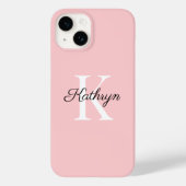 Monogram Eerste Letter van de Naam Case-Mate iPhone Case (Achterkant)