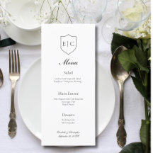 Monogram Eerste Letters Modern Minimalistisch Trou