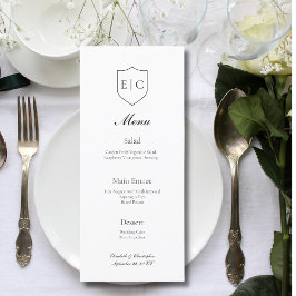 Monogram Eerste Letters Modern Minimalistisch Trou