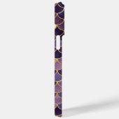Monogram Eerste Letters Paars Goud Zeemeermin Schu Case-Mate iPhone Case (Achterkant / Rechts)