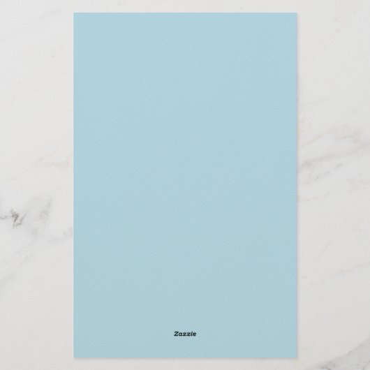 Monogram Effen Blau Trendy Zakelijk Briefpapier (Achterkant)