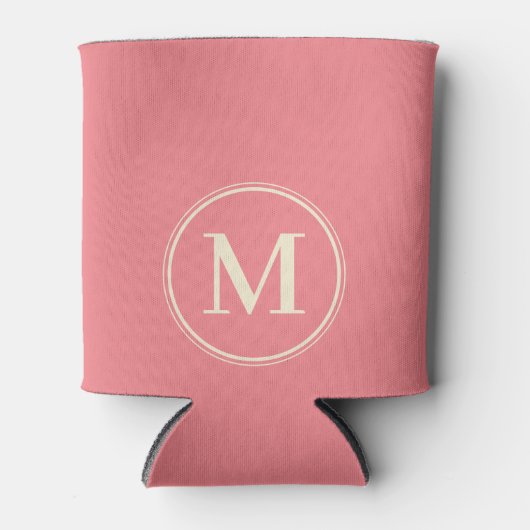 Monogram Effen Mid-Century Perzik Kleur Blikjeskoeler (Voorkant)