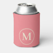 Monogram Effen Mid-Century Perzik Kleur Blikjeskoeler (Blikje Achterkant)