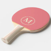 Monogram Effen Perzik Kleur Tafeltennisbatje (Voorkant Gekanteld)
