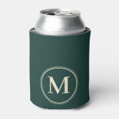 Monogram Effen Saliegroen Blikjeskoeler (Blikje Voorkant)