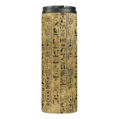 Monogram Egyptische goudhiërogliefen Thermosbeker (Achterkant)