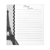 Monogram Eiffeltower Note Pad Notitieblok (Voorkant)