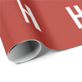 Monogram Eigen Naam Initiaal Minimalistische Bakst Cadeaupapier (Rol Hoek)