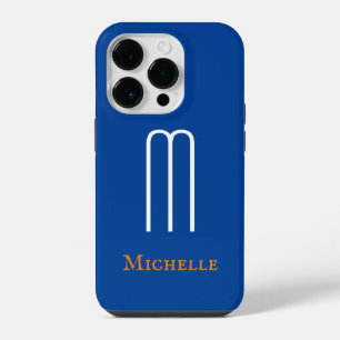 Monogram Eigen Naam Initiaal Modern Eenvoudig Mini iPhone 14 Plus Hoesje