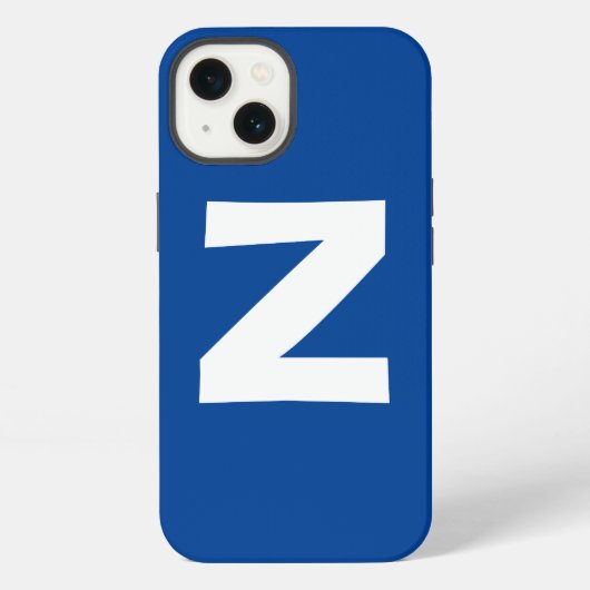 Monogram Eigen Naam Initiaal Modern Eenvoudig Mini iPhone Hoesje (Achterkant)