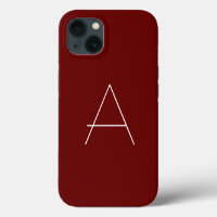 Monogram Eigen Naam Initiaal Modern Eenvoudig Mini