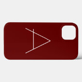 Monogram Eigen naam Initiaal Modern Plain Minimali Case-Mate iPhone Case (Achterkant (horizontaal))