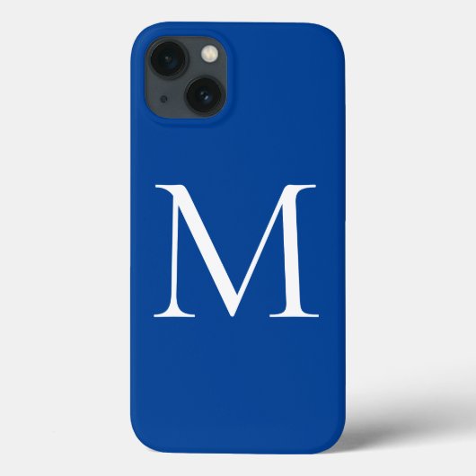 Monogram Eigen naam Initiaal Modern Plain Minimali Case-Mate iPhone Case (Achterkant)