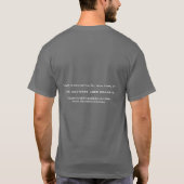 Monogram Eigen naam Initiaal Modern Plain Minimali T-shirt (Achterkant)