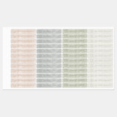 Monogram Eigen naam Kleding Labels Marmer (Vel)