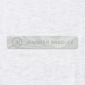 Monogram Eigen naam Kleding Labels Marmer (Design 2)