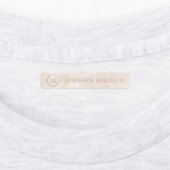 Monogram Eigen naam Kleding Labels Marmer (Aangebracht)