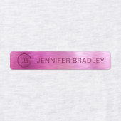 Monogram Eigen naam Kleding Labels Metallic (Design 1)